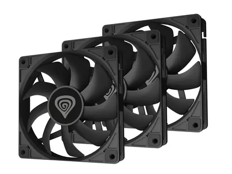 Genesis Oxal 120 czarny / Wentylator / 120mm / 46,1 CFM / 3szt