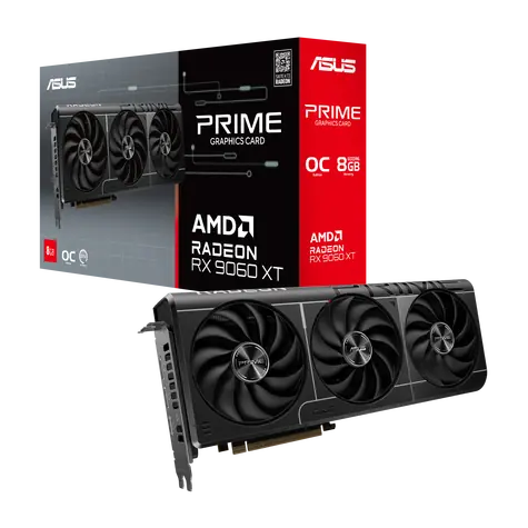 Asus Radeon RX 9060 XT Prime OC 8 GB / 3330 MHz / 8 GB GDDR6 / 1x HDMI + 2x DP / 550 W (8)