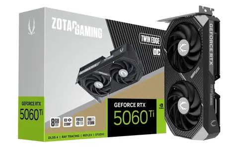 Zotac GeForce RTX 5060 Ti Twin Edge OC 8 GB / 2407 - 2602 Mhz / 8 GB GDDR7 / 128 bit / 1x HDMI + 3x DP / 600 W (8)