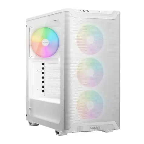 be quiet! Pure Base 501 LX biały / ATX / 2x USB-A / 1x USB-C / 3x 120mm / 1x 140mm / bez zasilacza / przezroczysty panel boczny 