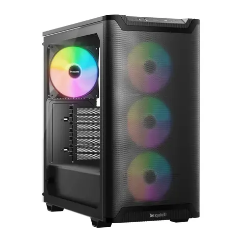 be quiet! Pure Base 501 LX / ATX / 2x USB-A / 1x USB-C / 3x 120mm / 1x 140mm / bez zasilacza / przezroczysty panel boczny 