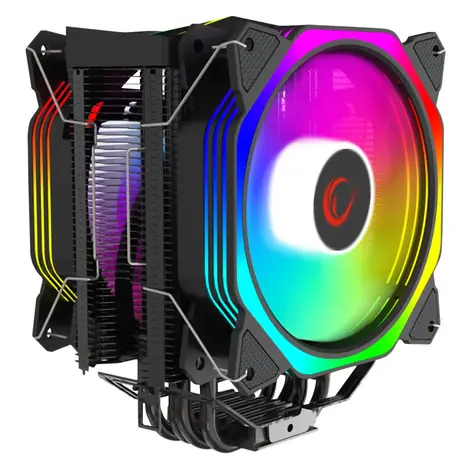 Rampage Octagon C60 czarny / 2x 120mm / TDP 180W / 29 dB @ 1800 RPM / 57 CFM / Intel + AMD 