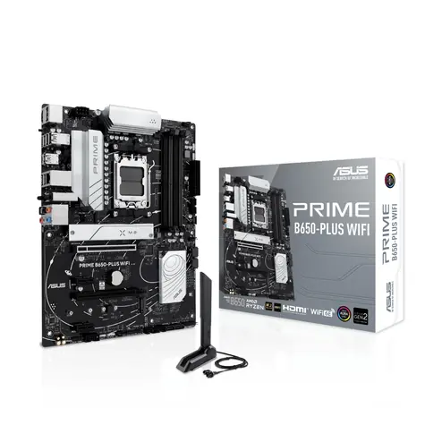 Asus Prime B650 PLUS WIFI / AMD B650 / DDR5 / SATA III RAID / USB / GLAN / M.2 / sc.AM5 / Wi-Fi / ATX