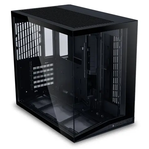 Lian Li O11 Dynamic Mini V2 czarny / obudowa PC / ATX / bez zasilacza / 2x USB-A 3.0 + 1x USB-C 3.1 / przezroczysty panel boczny