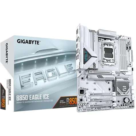 GIGABYTE B850 Eagle Ice / B850 / 4X DDR5 / 1x 2.5GLAN / ATX