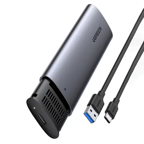 Obudowa dysku Ugreen M.2 CM400 / USB-A / USB-C / klucz B / NGFF / SATA