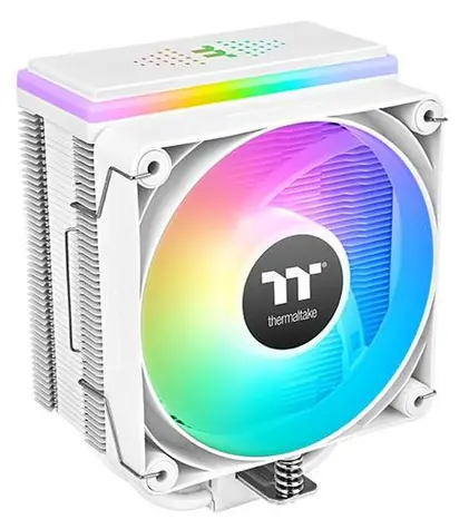 Thermaltake ASTRIA 400 ARGB biały / 120 mm / 1800 obr./min @ 26,8 dB / 65 CFM / TDP 230 W / AMD + Intel