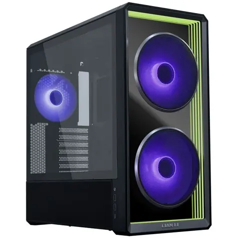Lian Li LANCOOL 217 INF czarny / ATX / 2xUSB 3.0 + 1xUSB C / bez zasilacza / przezroczysty panel boczny