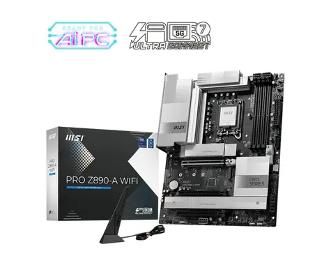 MSI PRO Z890-A WIFI / Z890 / LGA 1851 / 4X DDR5 / PCIex16 / 5GLAN / ATX