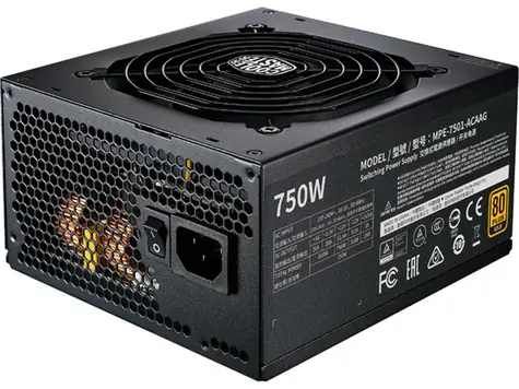 Rozpakowany - Cooler Master MWE GOLD 750 V2 / 80PLUS GOLD / W pełni modułowy / 120 mm / rozpakowany