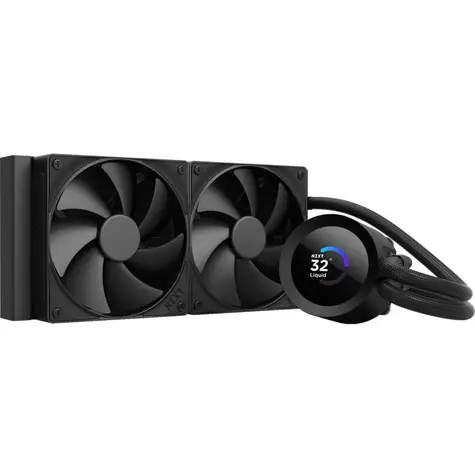 NZXT Kraken PLUS 240 czarny / 2x 120 mm / łożysko dynamiczne / 30 dB przy 2000 obr./min / 73,47 CFM / AMD + Intel