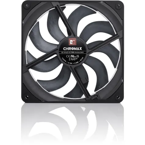 Noctua NF-A14x25 G2 PWM / 140 mm / łożysko SSO2 / 24,8 dB @ 1500 RPM / 155,6 m3h / 4-pin