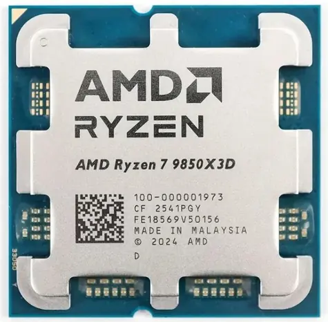 AMD RYZEN 7 9850X3D @ 4,7 GHz - TRAY / Turbo 5,6 GHZ / 8C16T / L2 8 MB L3 96 MB / AM5 / Zen 5 / 120 W
