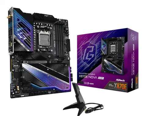 ASROCK X870E NOVA WIFI / AMD X870 / DDR5 / SATA III / USB / M.2 / sc.AM5 / ATX