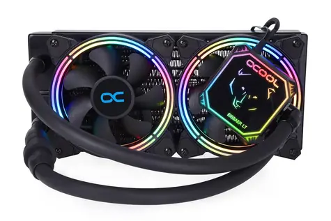Rozpakowany - procesor Alphacool Eisbaer Aurora LT240 / radiator 240 mm / DRGB / możliwość rozbudowy o dodatkowy slot / rozpakowany