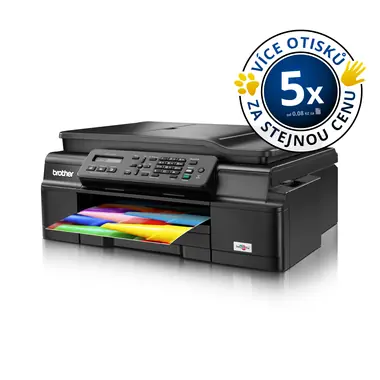 Brother MFC-J200 / Multifunkční inkoustová tiskárna / A4 / Kopírka / Skener / Fax / WiFi / USB / Černá / výprodej