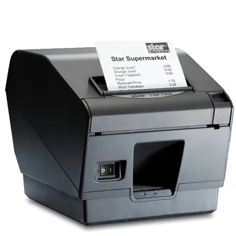 Star Micronics TSP743D II czarny / kasa fiskalna / drukarka termiczna / RS-232 / przecinarka / bez zasilacza