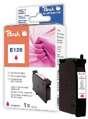Wkład kompatybilny z Peach Epson T1283, Magenta, 11,5 ml