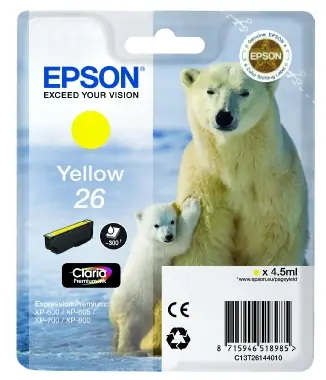 Oryginalna kaseta Epson T2614 / XP-700 / Żółta