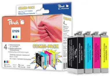 Alternatywny wkład Peach Regenerowany T1295 / Epson Stylus SX420W / 1x13 3x 8,3 ml / Odnowiony / opakowanie zbiorcze