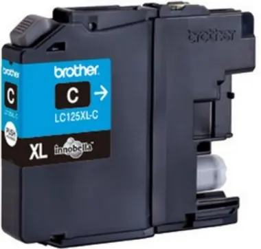 Oryginalny wkład Brother LC-125 niebieski / MFC-J4410DW / 1200 stron / Niebieski