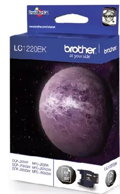 Oryginalna kaseta Brother LC-1220BK / MFC-J430W/MFC-J625DW / 300 stron / Czarny