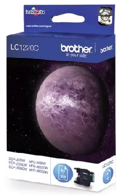 Oryginalna kaseta Brother LC-1220C / MFC-J430W/MFC-J625DW / 300 stron / Niebieski