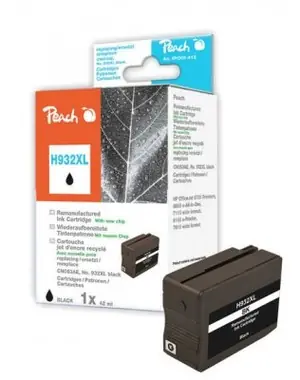 Alternatywny wkład Peach Remanufactured 932XL / HP OFFICEJET 6100 / Chip OEM / czarny
