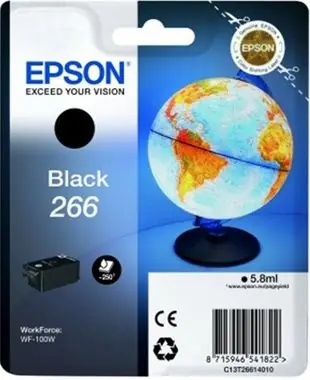 Oryginalny wkład Epson 266 / 5,8 ml / WF-100W / Czarny
