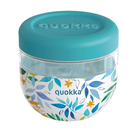 Quokka Bubble Food Jar 770 ml Akwarela Liście / Pojemnik na żywność / plastik