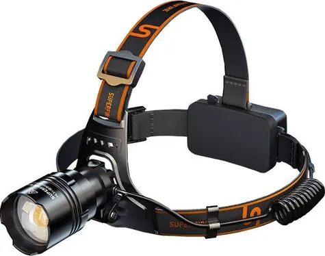 Latarka czołowa Superfire HL31 Typ C czarna / 2200lm / USB-C