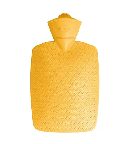 Klasyczny termofor Hugo Frosch z wikliny - wzór mango