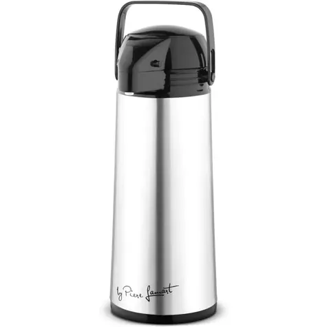 Termos Lamart Pist z pompką 1900ml srebrny / stal nierdzewna