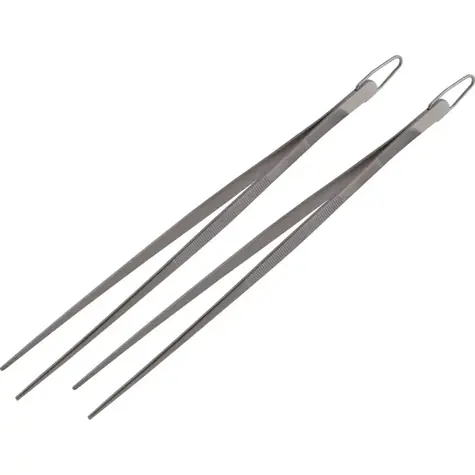 Pęseta do grillowania Lamart BBQ / 30 cm / 2 szt. / stal nierdzewna