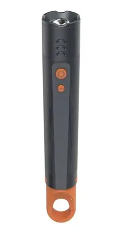 Latarka LED HAMA FLX600 z karabińczykiem / aluminium / 600 lm / 250 m / 4 tryby + SOS / IP44 / zoom 