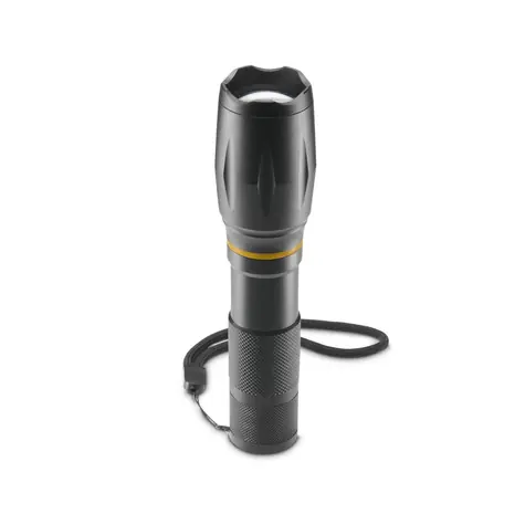 Latarka LED HAMA W200 / aluminium / 200 lm / 180 m / 3 tryby / zoom / COB / pasek / bateria