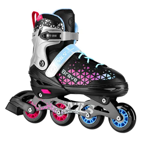 NILS Extreme NH18190A 2w1 Brave Roller Skates Pink