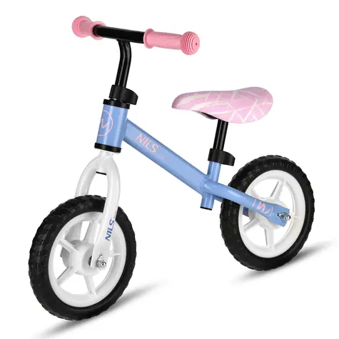 Rowerek biegowy dla dzieci NILS Fun RB134 10" niebieski