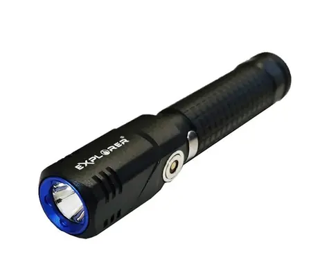 Latarka ręczna LED Viking Explorer B7740 czarna / 350 lm / 750mAh / IPX4 / IK07
