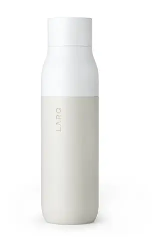 Butelka samoczyszcząca LARQ PureVis 500 ml w kolorze granitowo-białym ze stali nierdzewnej / sterylizacja UV