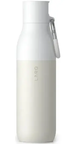 Butelka filtrująca LARQ z klapką, 740 ml, granitowo-biała, ze stali nierdzewnej, z filtrem