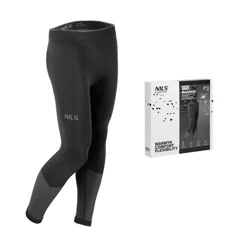 NILS BTS0464 ROZMIAR 2XL/3XL CZARNE MĘSKIE SPODNIE TERMO MAGNUS 