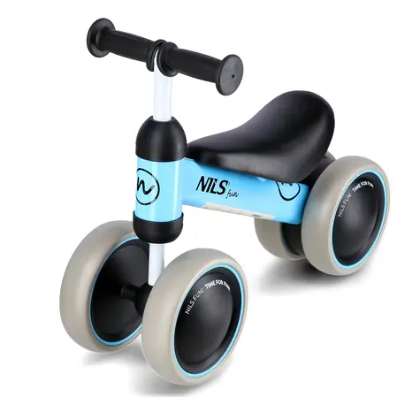 Rowerek biegowy dla dzieci NILS Fun RB002 niebieski