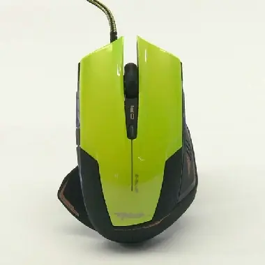 Mysz E-BLUE Mazer R zielona / optyczna / przewodowa / gamingowa / USB / 6 przycisków + kółko / 2400 dpi