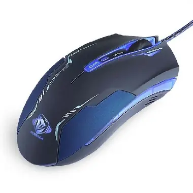Mysz E-BLUE Auroza / optyczna / przewodowa / USB / 6 przycisków + kółko / 3500 dpi / czarna