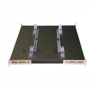 Półka Triton z perforacją 1U/550mm (RAB- UP-550-A4) czarna / nośność 80kg