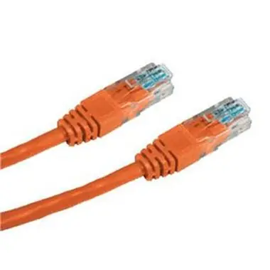 Patchcord DATACOM UTP cat5e / 5 metrów / pomarańczowy