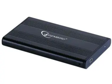 Gembird EE2-U2S-5 / Zewnętrzna obudowa USB 2.0 / 2.5" SATA / czarne aluminium