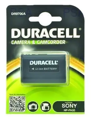 Bateria Duracell - DR9700A do Sony NP-FH30 / czarna / 650 mAh / 7,4Vs