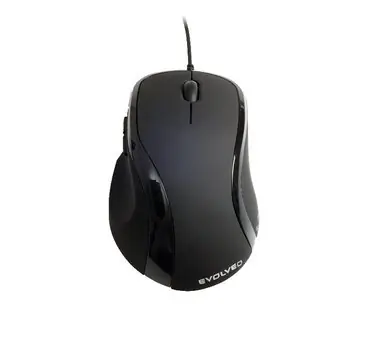 Evolveo Laserwire ML-507B / Mysz / Laser / USB / 1600 dpi / 5 przycisków / Czarny